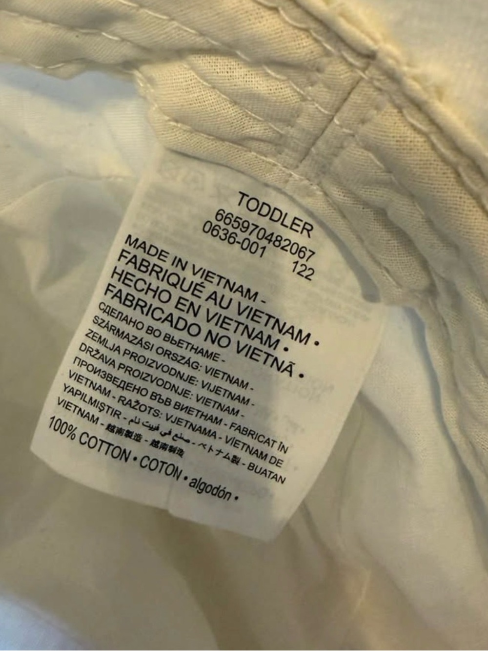 NWOT Nike Air Jordan White Toddler Bucket Hat W/ Chin Strap (Toddler) - Picture 4 of 4